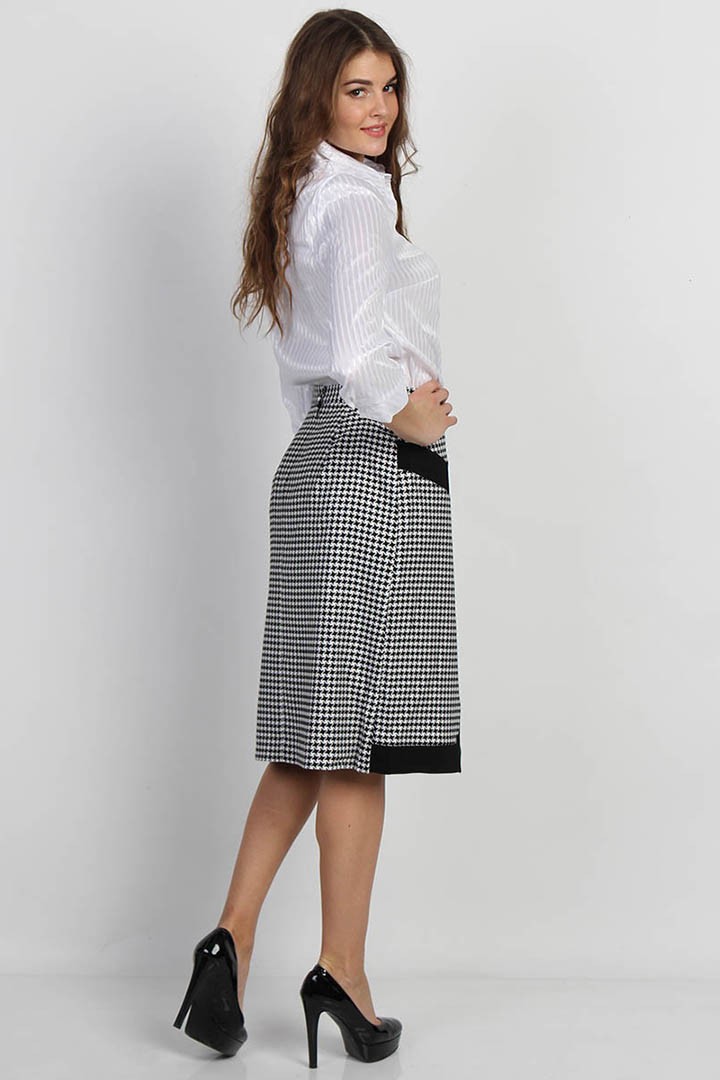 Фото товара 20211, юбка в мелкую клетку